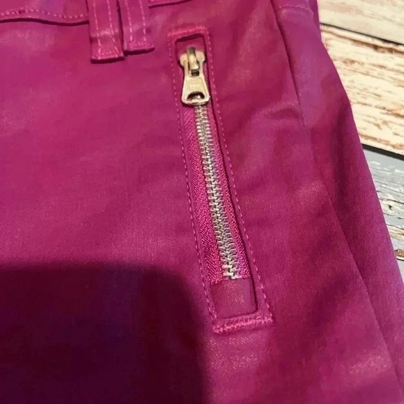 Bebe Vintage Pink Zipper Pants 26 - Picture 3 of 6